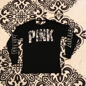 VS Pink open back long sleeve